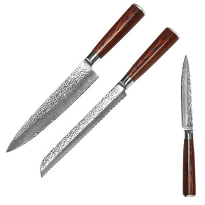 Imported Japanese Damascus Steel Kitchen Knives Set